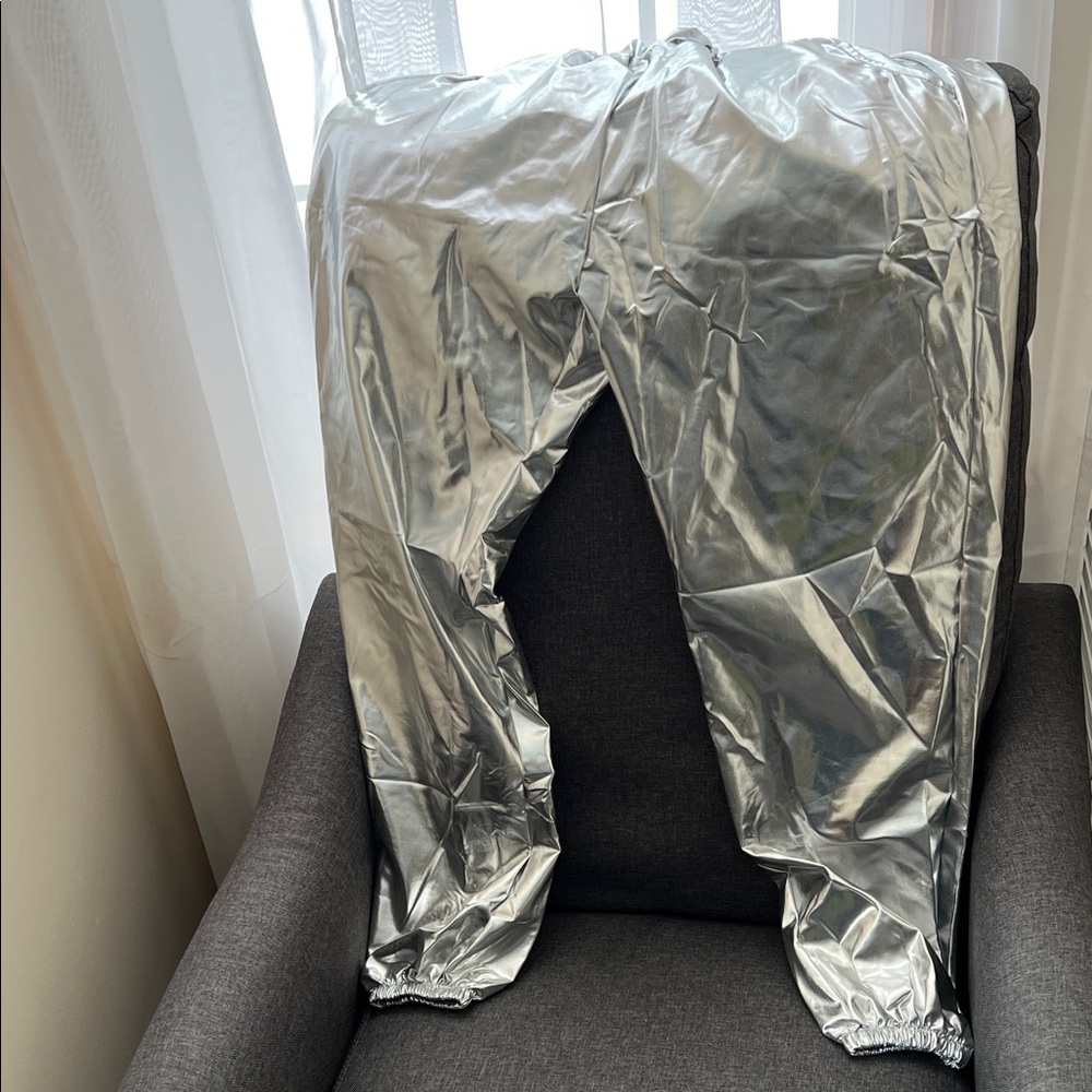 Shiny Silver Pants